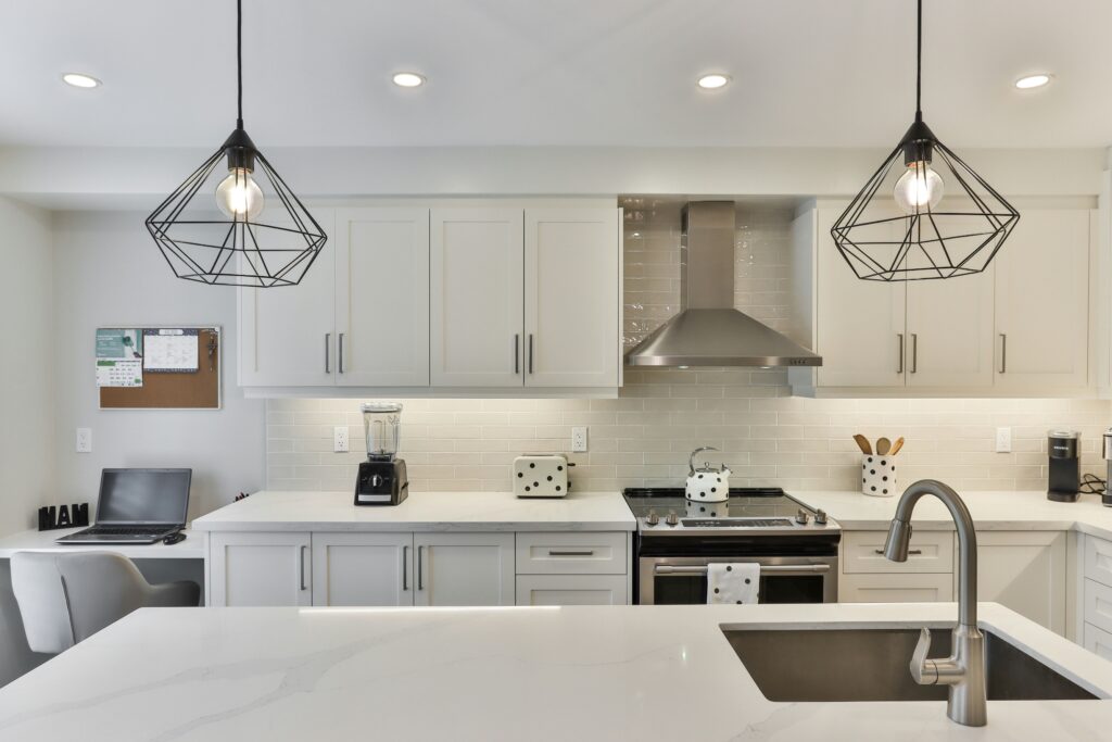 White-toned kitchen. The best move-in cleaning services in Lakewood